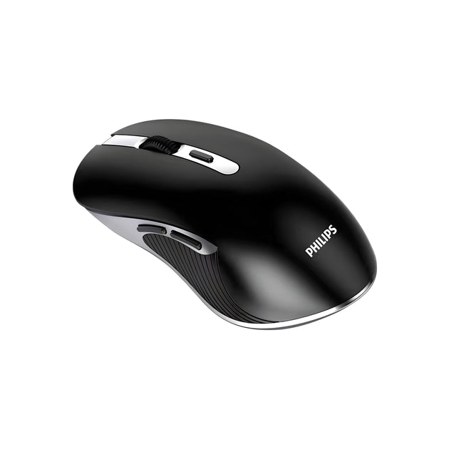 Original Philips M525 wireless mouse with USB 2.4GHz connection, battery and 1600 DPI, black