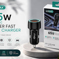 Aorax Drive 65w Car Charger with Cable (6 Months Warranty)