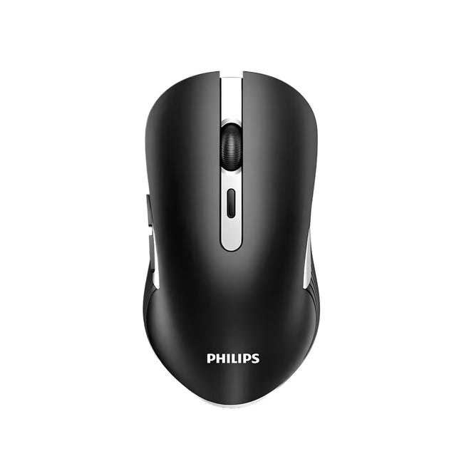 Original Philips M525 wireless mouse with USB 2.4GHz connection, battery and 1600 DPI, black