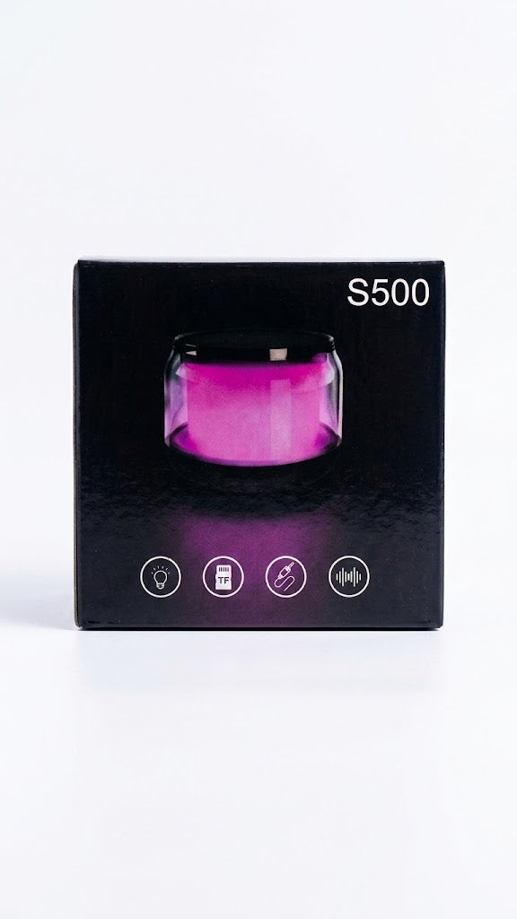 Speaker S-500 Portable Easy To Carry With Colorful RGB Light